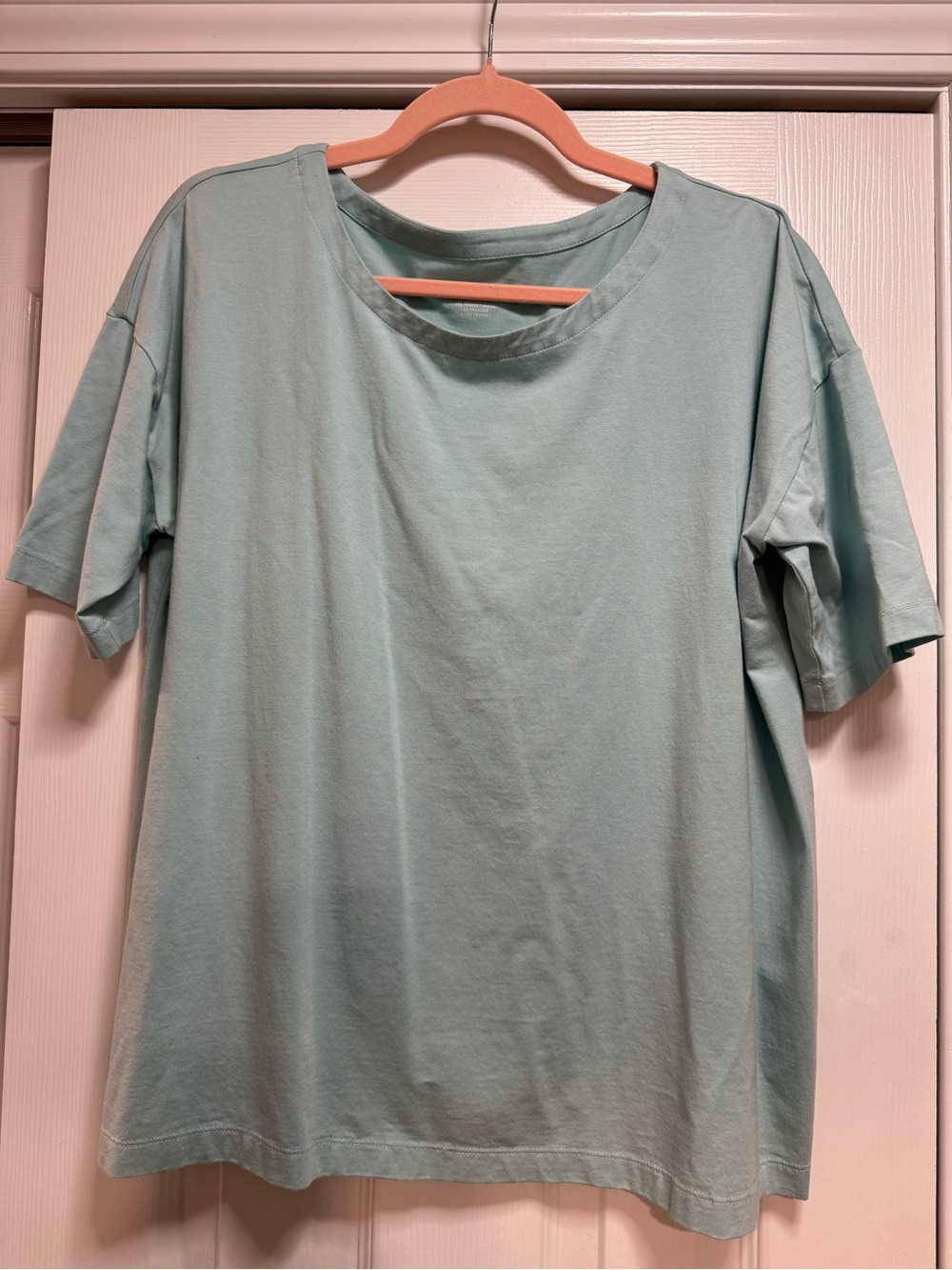 J. Jill Relaxed Short-Sleeve Tee in Pale Aqua